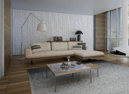 Modern Luxus Sofa Couch Wohnzimmer Relax Ecksofa L-Form mit 2x Couchtisch